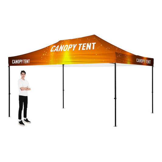 KIT DE TIENDA DE CAMPAÑA DE ALUMINIO PREMIUM (NEGRO) DE 15'(SUBLIMACION DE SANGRADO COMPLETO)